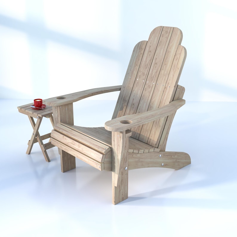 Plan de chaise Adirondack moderne : meubles DIY (téléchargement numérique) image 10