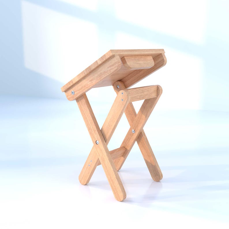 Stool Table Simple Foldable Stool & Side Table Plans: DIY Woodworking (digital Download ...