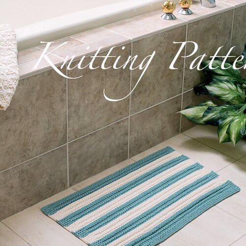 Rainbow Rug Knitting Pattern Instant Download Etsy