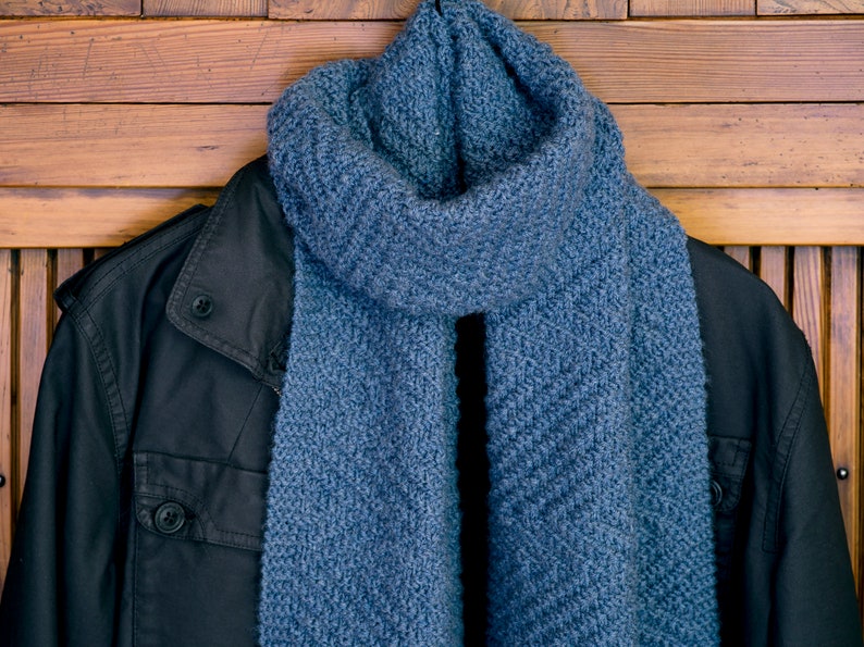 Lamberhurst Scarf Knitting pattern Mens scarf Reversible 3 versions Instant download image 2