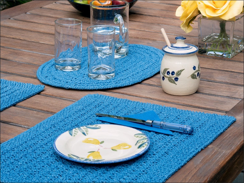 Mendip Placemats Knitting Pattern Knitted Placemats for Summer Dining