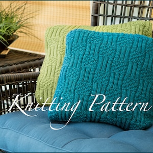 Hyland Cushions - Knitting Pattern - Knitted Pillows - Three sizes - Textural design - Instant download