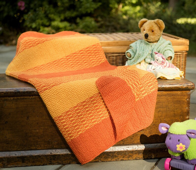 Winsford Stroller Blanket Knitting Pattern Two Sizes for Etsy