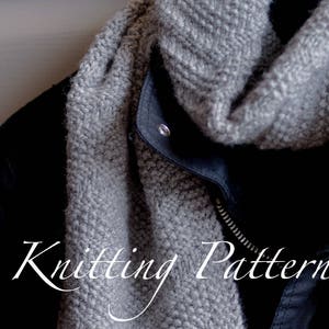 Beckenham Scarf - Knitting pattern - Mens scarf - Reversible design - Three sizes - Instant download
