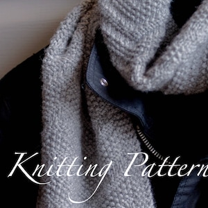 Beckenham Scarf - Knitting pattern - Mens scarf - Reversible design - Three sizes - Instant download