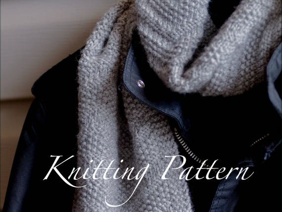 Reversible knitting stitches for scarves