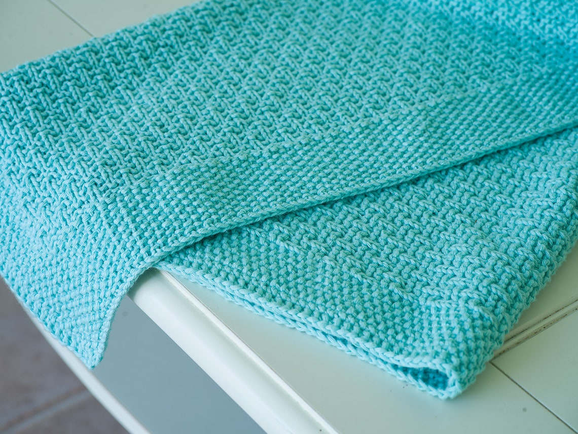 Caela Baby Blanket and Dolly Blanket Knitting Pattern Cotton Blanket 4