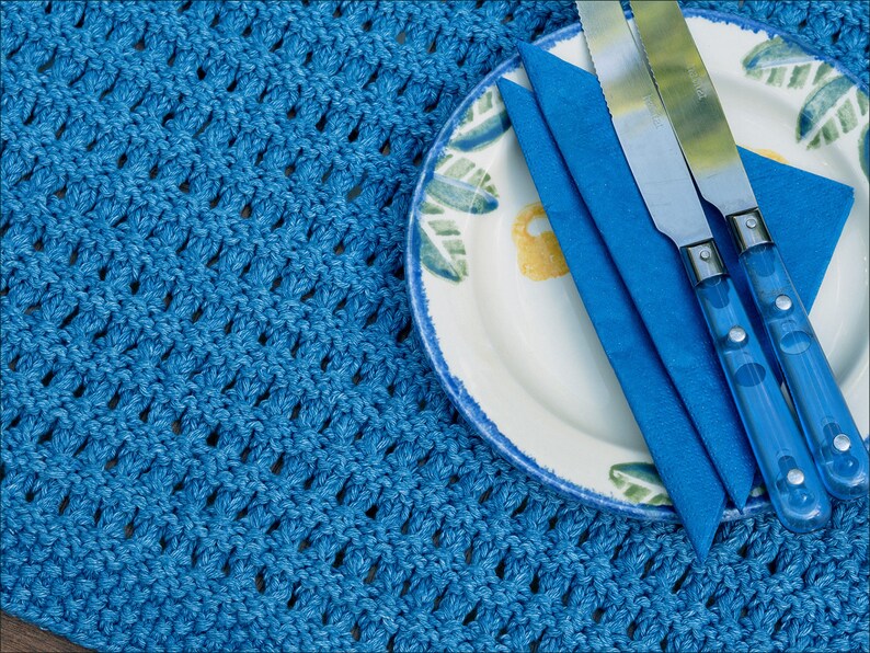 Mendip Placemats Knitting Pattern Knitted Placemats for Summer Dining