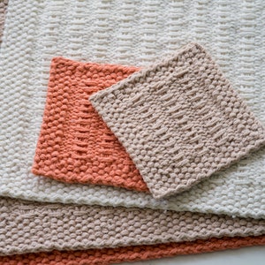 Somertide Placemats Knitting Pattern Placemat and coaster set Four sizes Instant download image 6