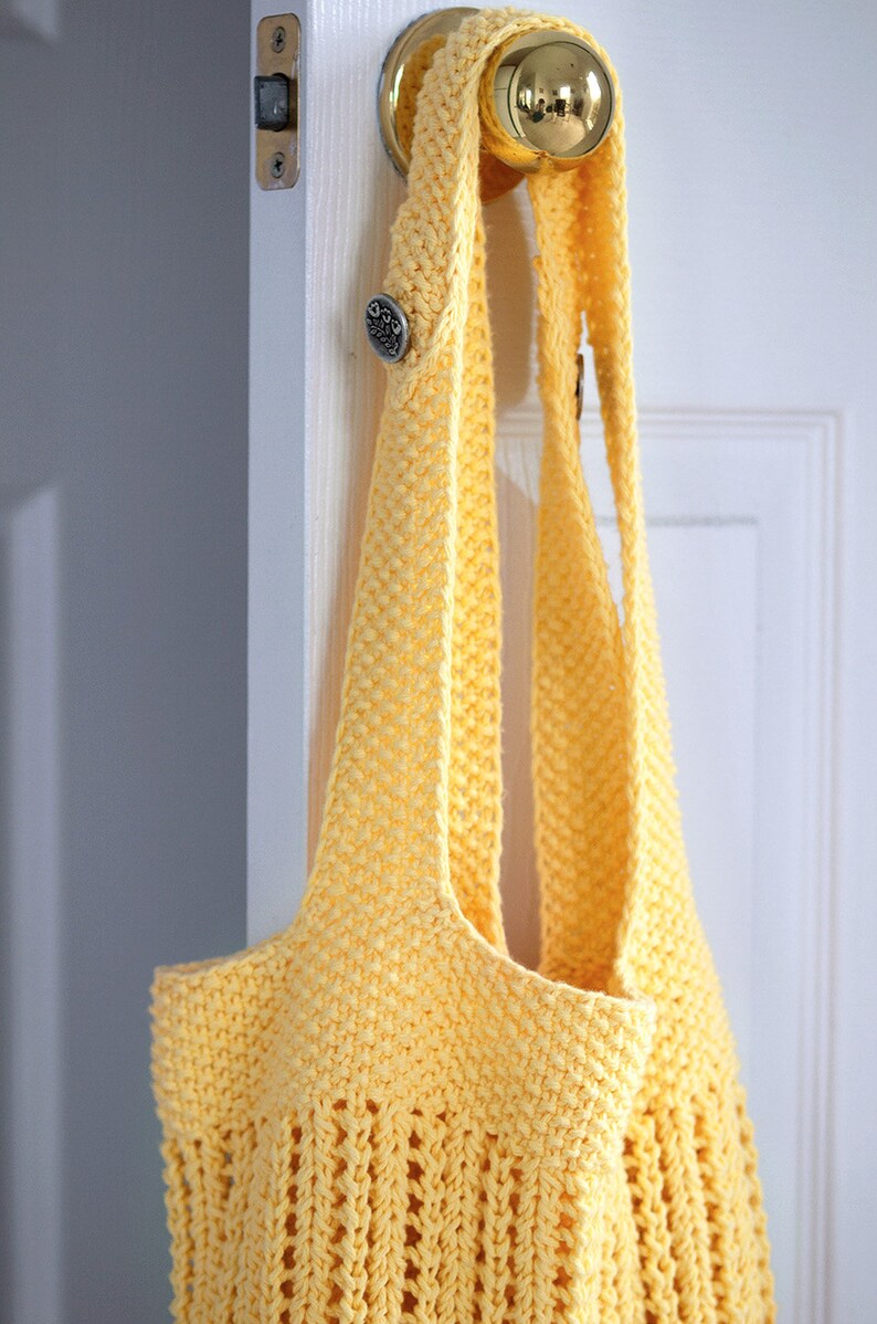 BYOB Market Bag Knitting Pattern Knitted Bag Mesh Bag Etsy