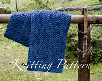 Karlskrona Scarf Knitting Pattern for Men (Instant download)