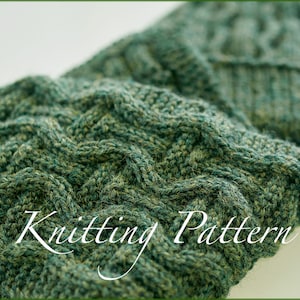 Grantchester Schal - Strickanleitung - Wendehalstuch - Strickmuster - Sofort download