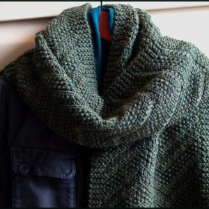 Beckenham Scarf Knitting Pattern Mens Scarf Reversible Design Three ...