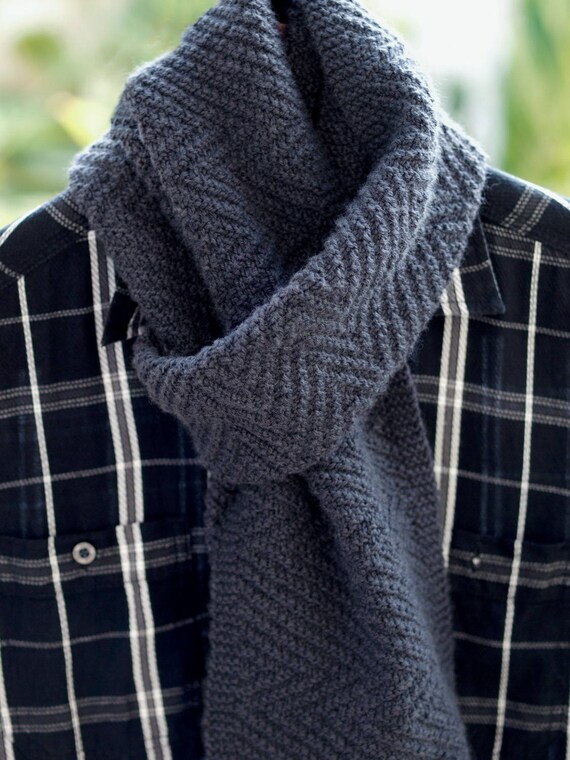 Lamberhurst Scarf Knitting Pattern Mens Scarf Reversible Instant Download Lamberhurst Scarf Knitting Pattern Mens Scarf Reversible Instant Download