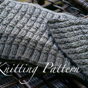 Teversham Cowl & Headwarmer - Knitting Pattern - Men&#39;s Cowl - Ladies Pony-tail hat - Instant download