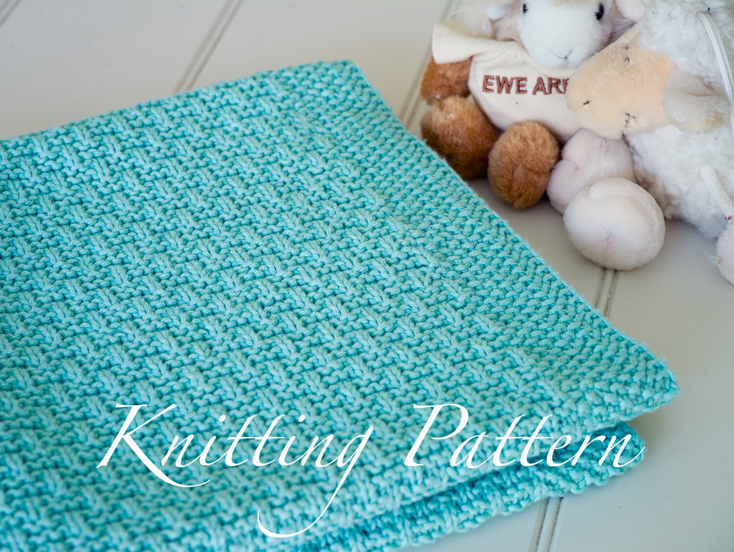 Caela Baby Blanket and Dolly Blanket Knitting Pattern Cotton Blanket 4