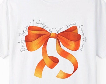 Brooke and Bear Comfort Colors Tennessee bow Rocky Top Tee, Vols Bow Tee, Smokey, Neyland, Volunteers, Vol nation, Go big orange