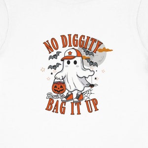 Brooke i Bear - śmieszna koszulka na Halloween z motywem „No Diggity”.