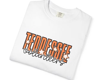 T-shirt Brooke and Bear Tennessee Volunteers, t-shirt unisexe couleurs confort, chemise Rocky Top, vêtements VOLS, Université du Tennessee, Knoxville