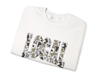 Brooke and Bear Local Camo Crewneck Sweatshirt - Cozy Unisex Pullover, Perfect Gift, Casual Wear, Street Style, Everyday Comfort Local Pride
