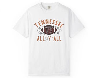 Brooke and Bear Comfort Colors brand Tennessee VS t-shirt, TN Vols game tee, Rocky Top