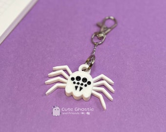 Spider Ghostie Keychain, Halloween Gift for Her, Spooky Keychain for Halloween
