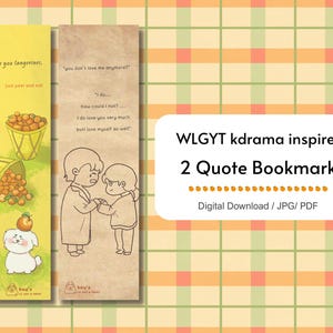 WLGYT Quote Bookmarks – Hand-Drawn Digital Art Set | Printable Bookmark Download (PDF, JPG)