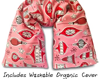 The Star Microwavable Heating pad with washable cover, Neck Pillow, heat pack, Sustainable gift, Christmas gift, 20 x 4.75 in