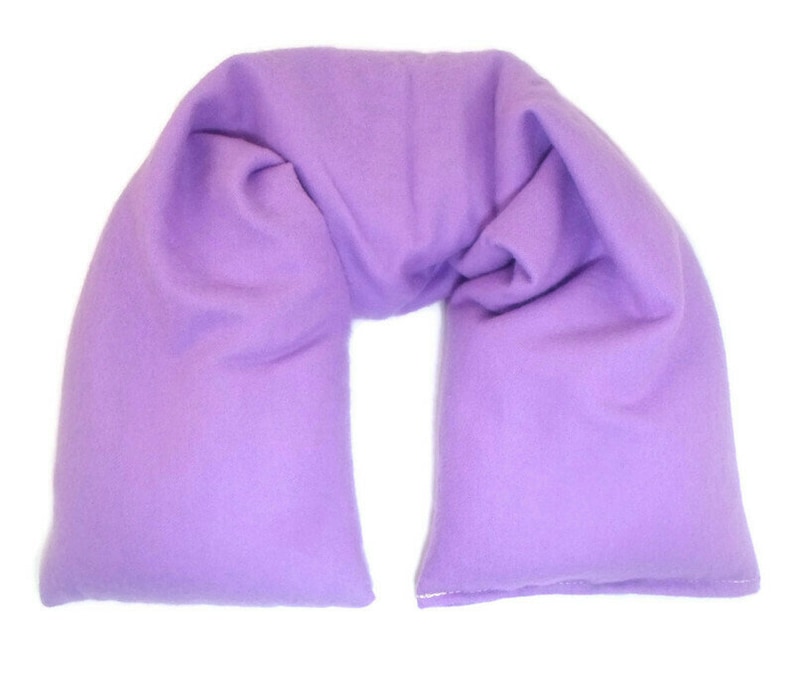 Lavender Microwave Heating Pad Flax Seed Heat Pack Flax Neck Etsy
