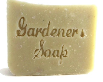 Gardener's Scrubby Soap, Aquarian Bath, 4.25 - 5 oz, ecofriendly, made with Organic ingredients