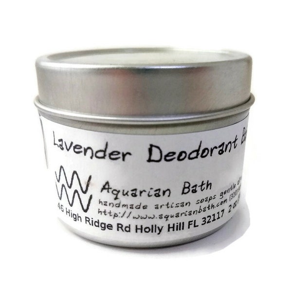 Deodorant Balm Lavender Cedarwood, Natural Deodorant, Plastic free deodorant, aluminum free deodorant, vegan deodorant