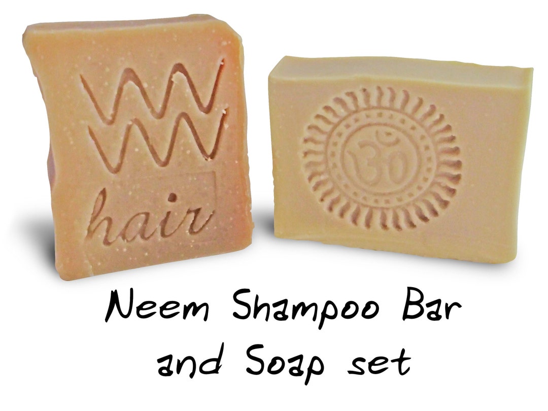 Neem Shampoo Bar and Neem Soap Set by Aquarian Bath Natural Etsy
