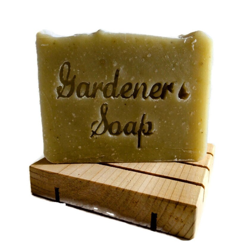 Gardener's Scrubby Soap, Aquarian Bath, 4.25 5 oz, ecofriendly, made with Organic ingredients image 3