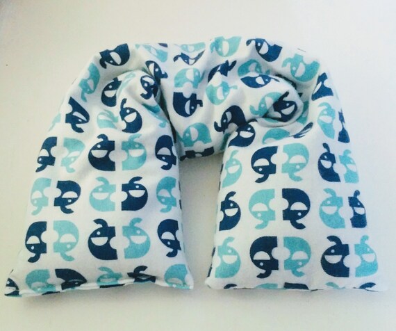Microwavable Neck Pillow Organic Cotto Flannel Flaxseed Etsy
