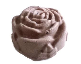 Heavenly Body Sea Salt Soap, Flower shaped, scented with Rose Geranium and Lavender