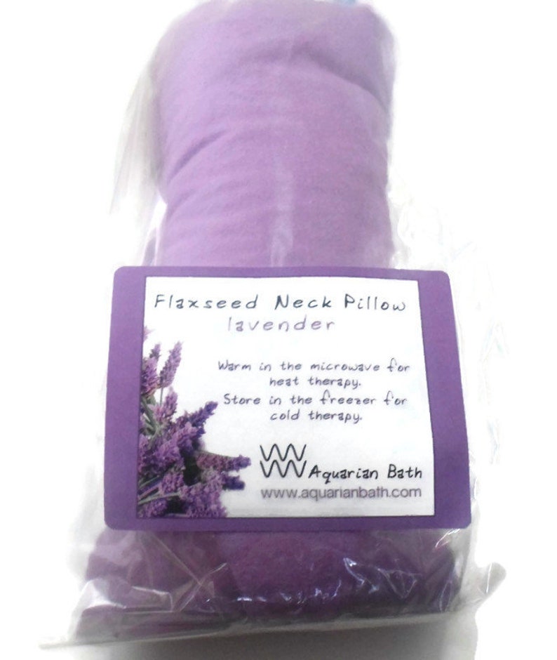 Lavender Microwave Heating Pad Flax Seed Heat Pack Flax Neck Etsy
