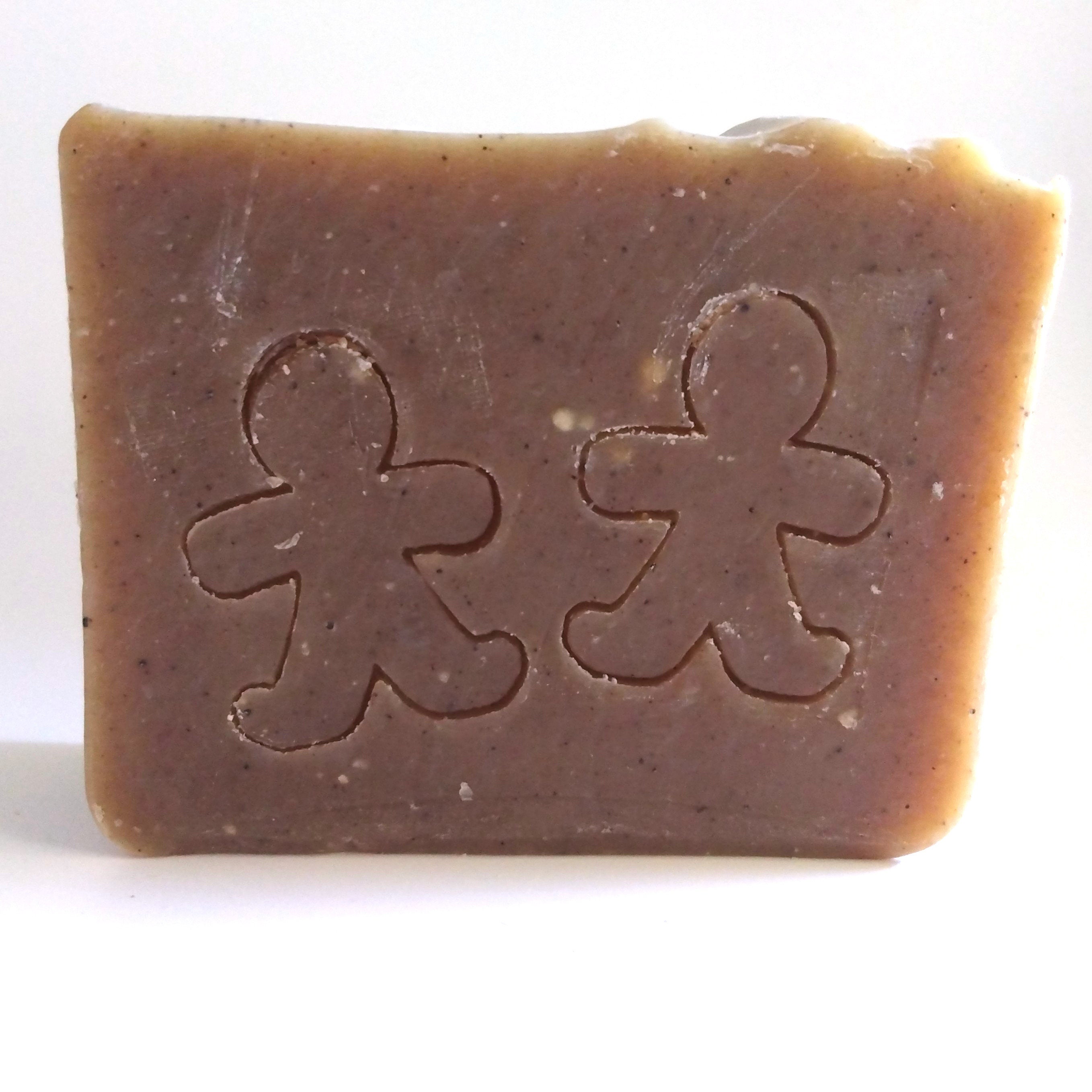 Gingerbread Man Soap - Ginger bread - Hand stamped Natural Soap - Handmade - Vegan Soap - Christmas soap