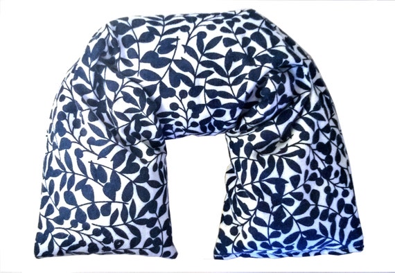 Microwave Neck Wrap Flax Seed Heating Pad Gots Organic Etsy