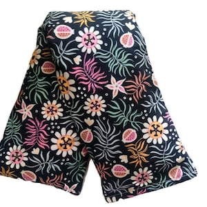 Night Bloom Bio-Wärmekissen, Wärmekissen, waschbarer Bezug, Flachs Halswärmer, Geschenk zur Geburt, Entspannungsgeschenk, Gute-Laune-Geschenk, 50 x 12 cm