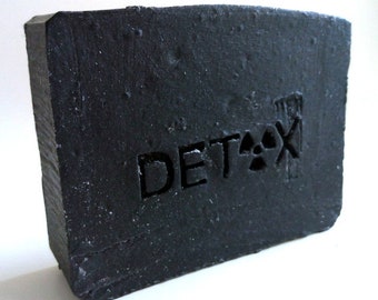 Detox Soap with Activated Charcoal and Bentonite, Aquarian Bath, 4.25 - 5 oz