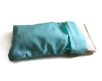 Almohada para ojos de algodón orgánico Blue Moon Lavender con funda lavable