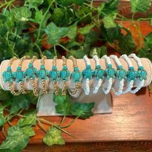 Turquoise Turtle Beaded Bracelets