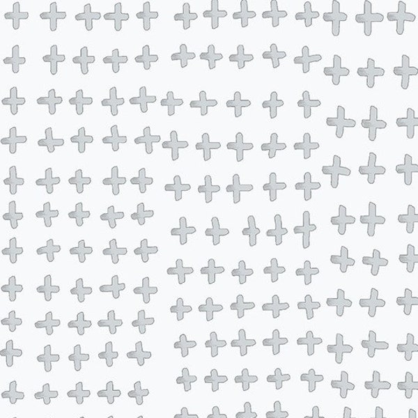 Gray Modern Cotton Fabric - Mod Textures - Pluses - 100% Cotton - Fabric by the 1/2 yard - PBS 12022431