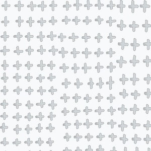 Gray Pluses - Custom Made Fitted Sheet