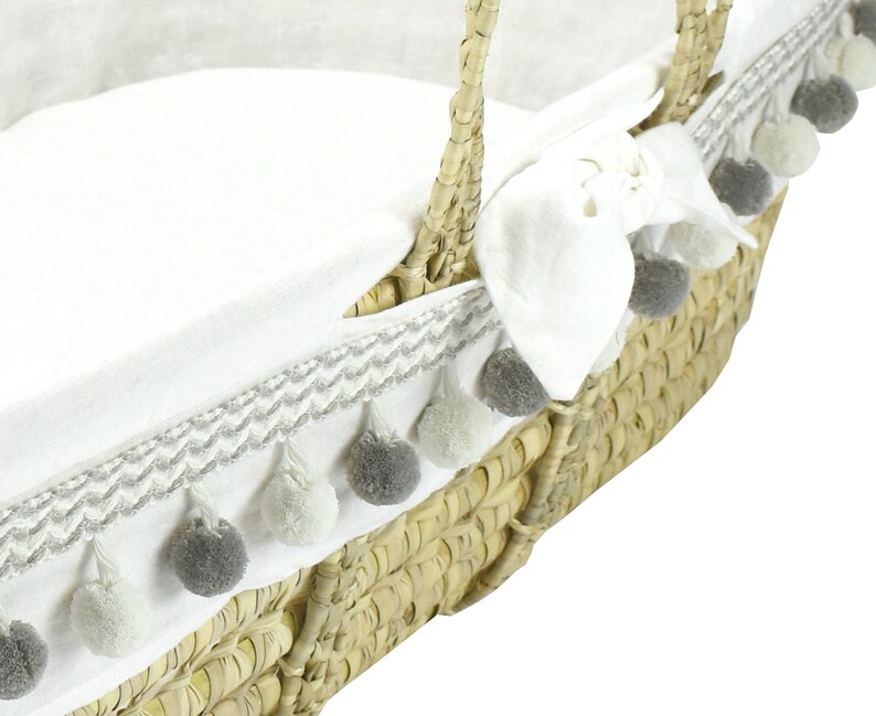 CoverLiner ONLY Made for Your Moses Basket Off White Etsy