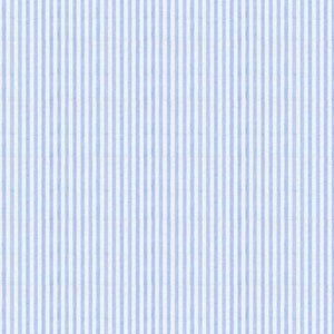Blue Seersucker Cotton Fabric - Custom Made Fitted Sheet