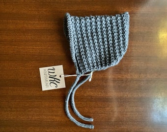 WILLOW // capó gris de 6-9 meses de tamaño, accesorios para bebés