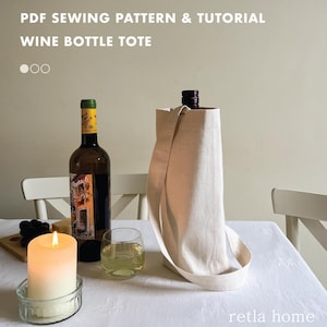 Wine Bottle Bag - Sewing Pattern & Tutorial