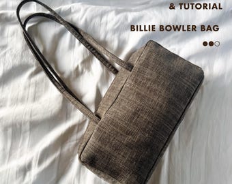 Intermediate PDF Sewing Pattern - Billie Bowler Bag YOUTUBE TUTORIAL