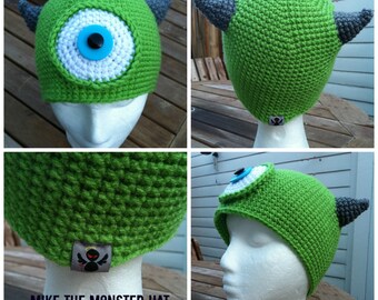 Mike Monster inspired hat Pattern!!